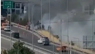 Anadolu Otoyolu'nda Sigara Izmariti Yangını: Korku Dolu Anların Tanığı Olun