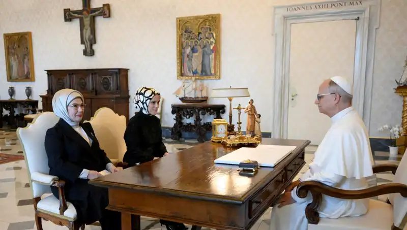 Emine Erdoğan ve Papa Leo: Gazze Gündemli Tarihi Buluşma